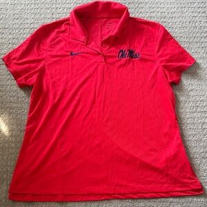 Women’s Nike Red Ole Miss Polo